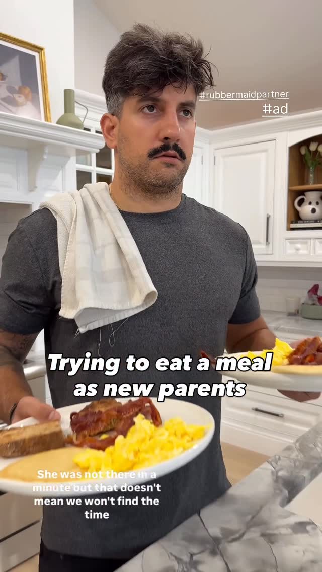 Instagram post by @jon.bouff for Rubbermaid. Caption reads: #ad Good thing my cooking tastes even better as....