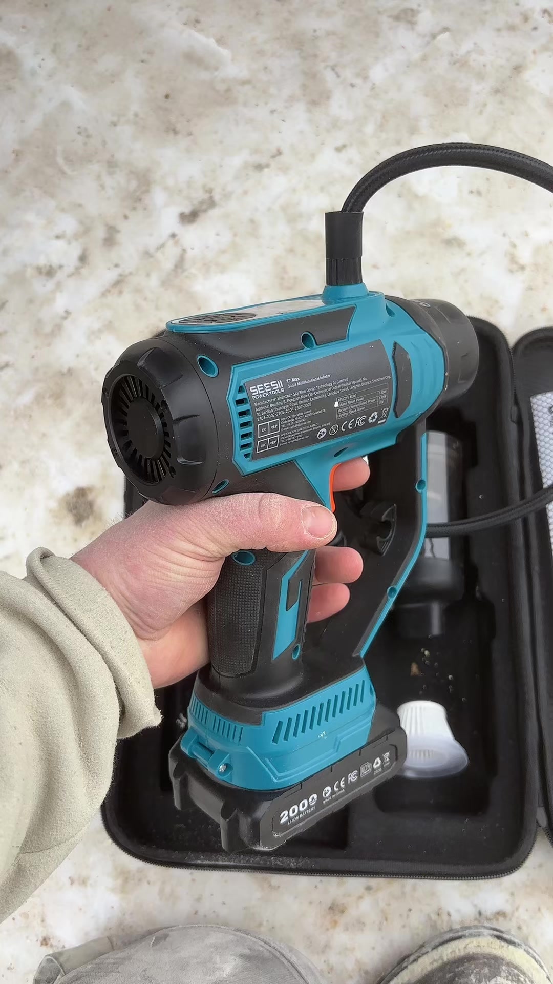 TikTok post by @thedentsideguy for Seesii. Caption reads: Go check the great deals from @SEESII Tools....