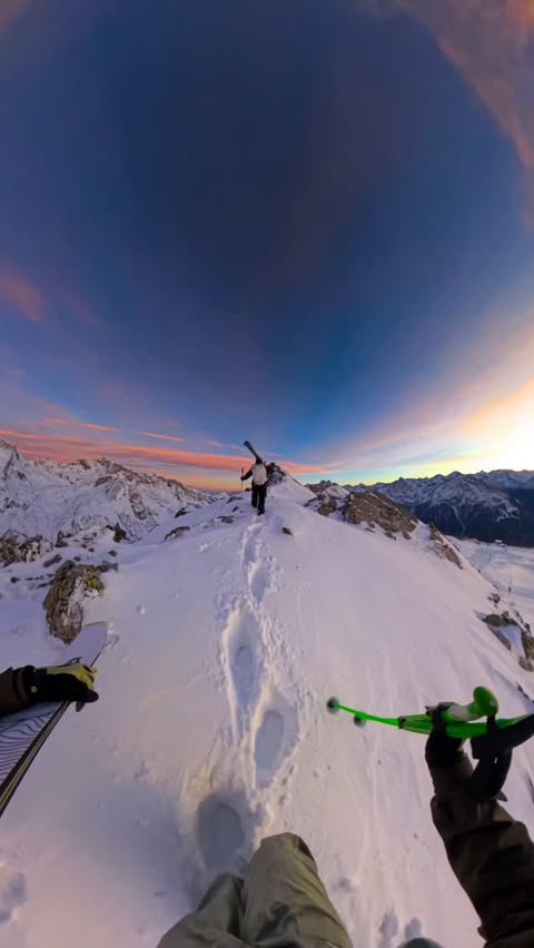 Instagram post by @clemensbartl for SALEWA. Caption reads: [...] 🙏🏻

#lovetirol #feelaustria #puremountain ....