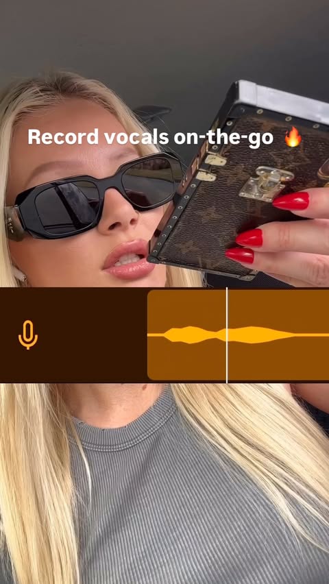 Instagram post by @misstiq.wav for BandLab. Caption reads: Record your vox ANYWHERE 🔥👇

@Bandlab’s Black....