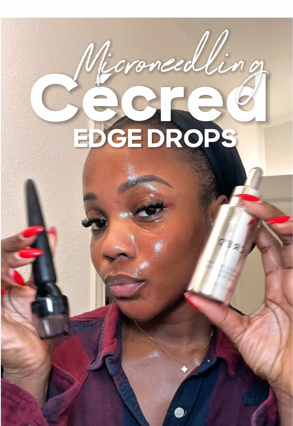 TikTok post by @annabelhalliday for Banish. Caption reads: One of the reasons I love my @BANISH Microneedling....