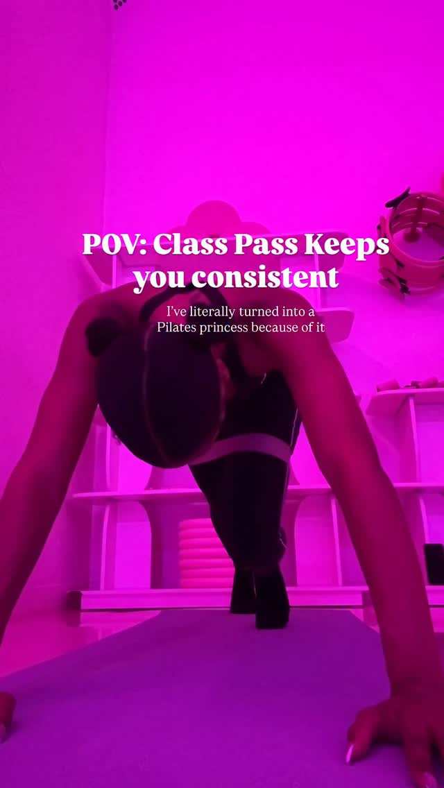 Instagram post by @taylorcarasco for ClassPass. Caption reads: Classes Have Helped me so much on my fitness....