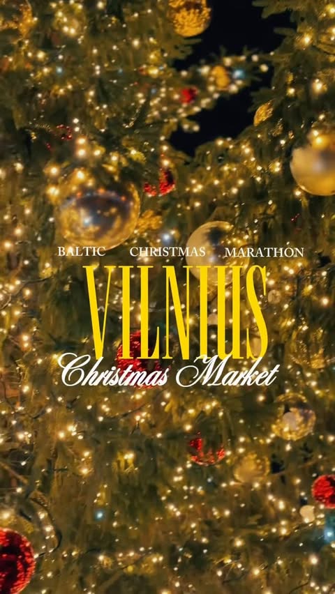 Instagram post by @teretallinn for airBaltic. Caption reads: Baltic Christmas Marathon stop #2: VILNIUS....