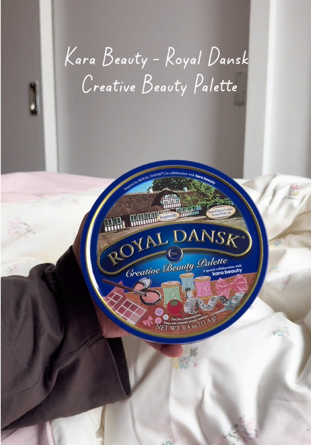 TikTok post by @panzabb for Kara Beauty. Caption reads: Part 18: Trying out the Kara Beauty Royal Dansk....