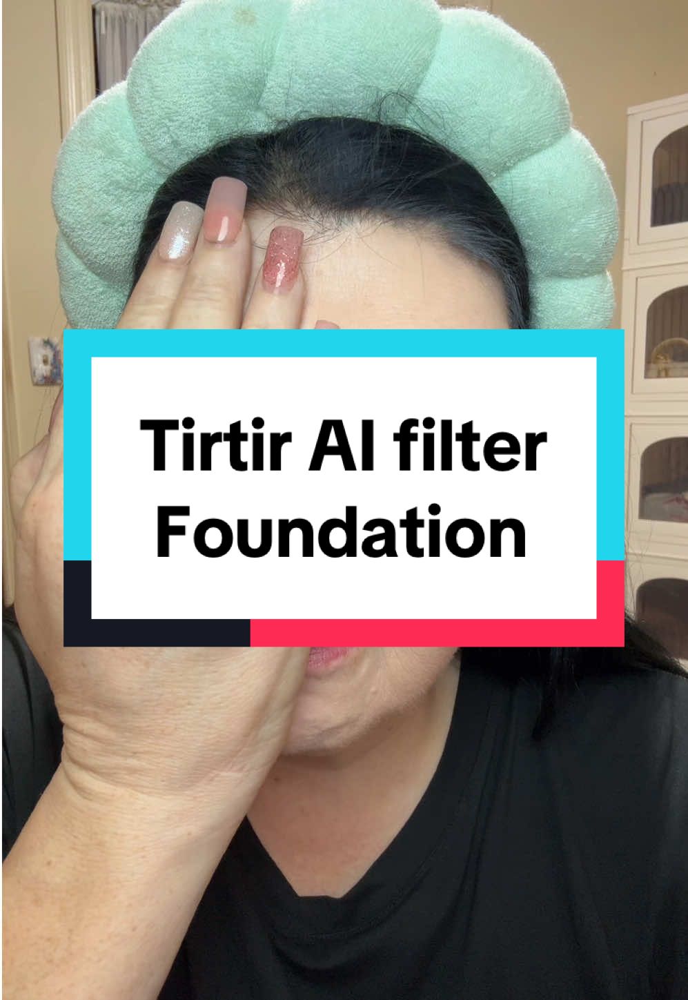TikTok post by @tamberlynne24 for TIRTIR. Caption reads: This TIRTIR AI foundation has quickly [...].