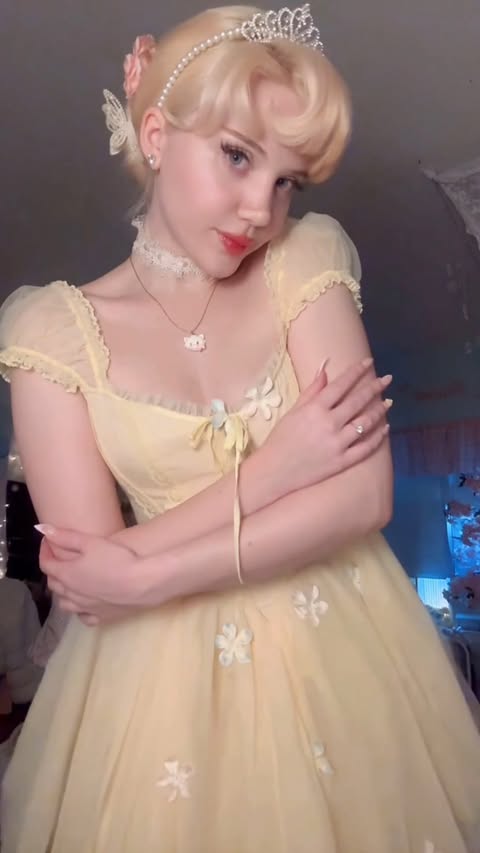 Instagram post by @alidasimone for LaceMade. Caption reads: disney princessing 💛🌼🪽 in love w/....