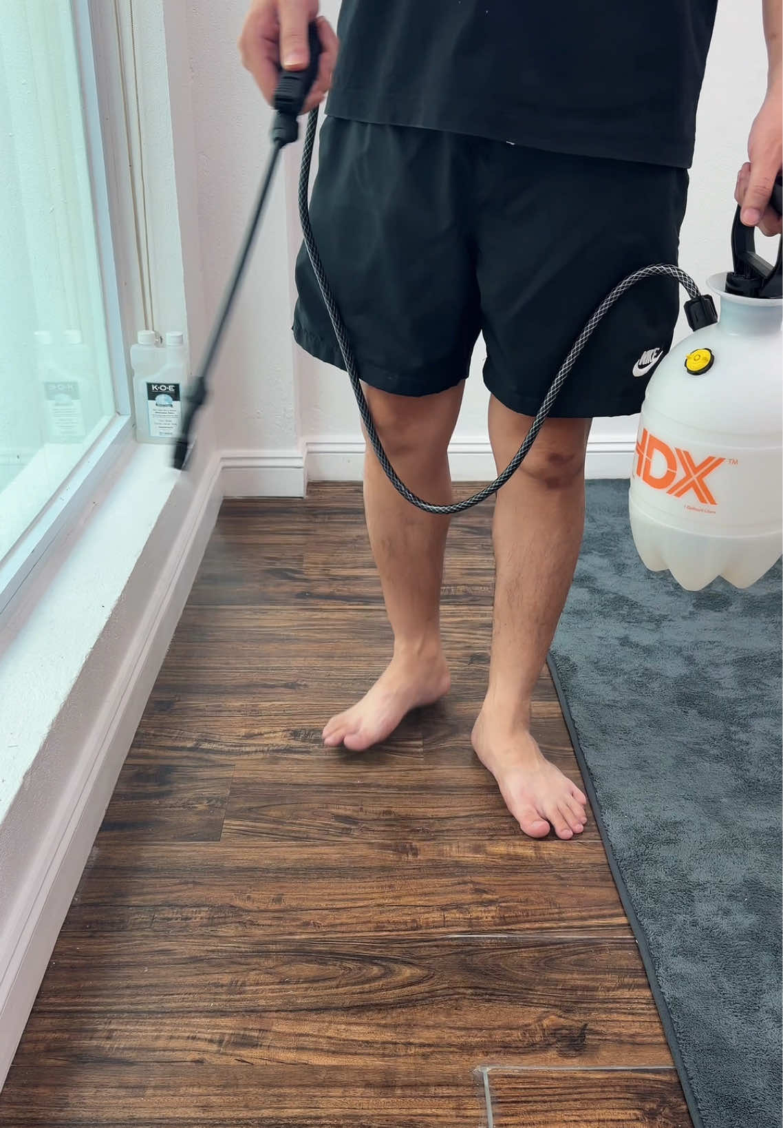 TikTok post by @dubs.monica for Odorcide. Caption reads: [...] #koe #aoe #petcarekit #tiktokshop @Odorcide.