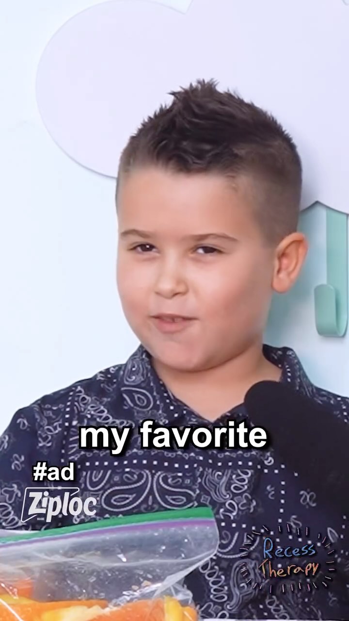 Instagram post by @recess_therapy for Ziploc. Caption reads: New gym bro unlocked 💪
#ZiplocPartner.