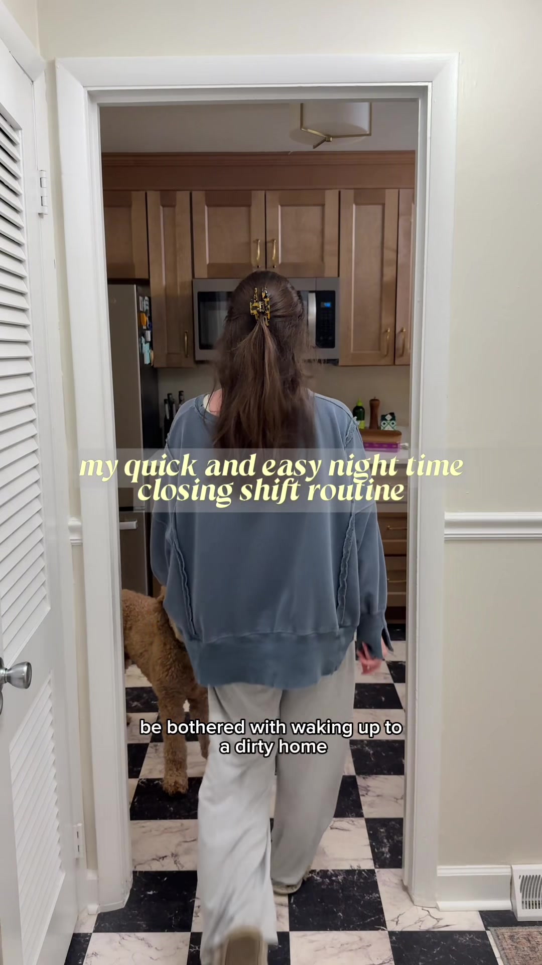 TikTok post by @emmavaughn for O-Cedar. Caption reads: [...] time closing shift is complete with the....