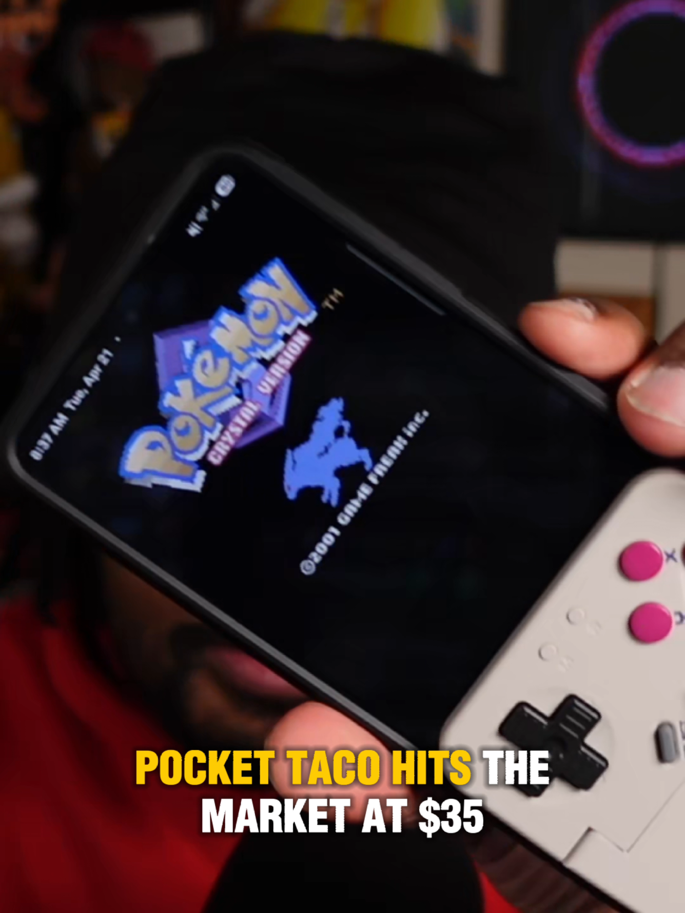 TikTok post by @nostalgicblackguy for GameSir. Caption reads: The Gamesir Pocket Taco is definitely a [...].