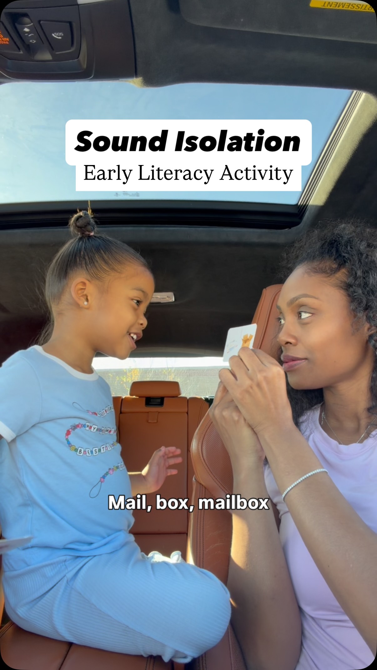 Instagram post by @ms.campbell.teach for Lovevery. Caption reads: Sound isolation is the ability to recognize that....