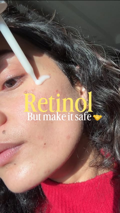 Instagram post by @indianskinblog for Novology. Caption reads: [...] *indian skin*! This retinol serum from....