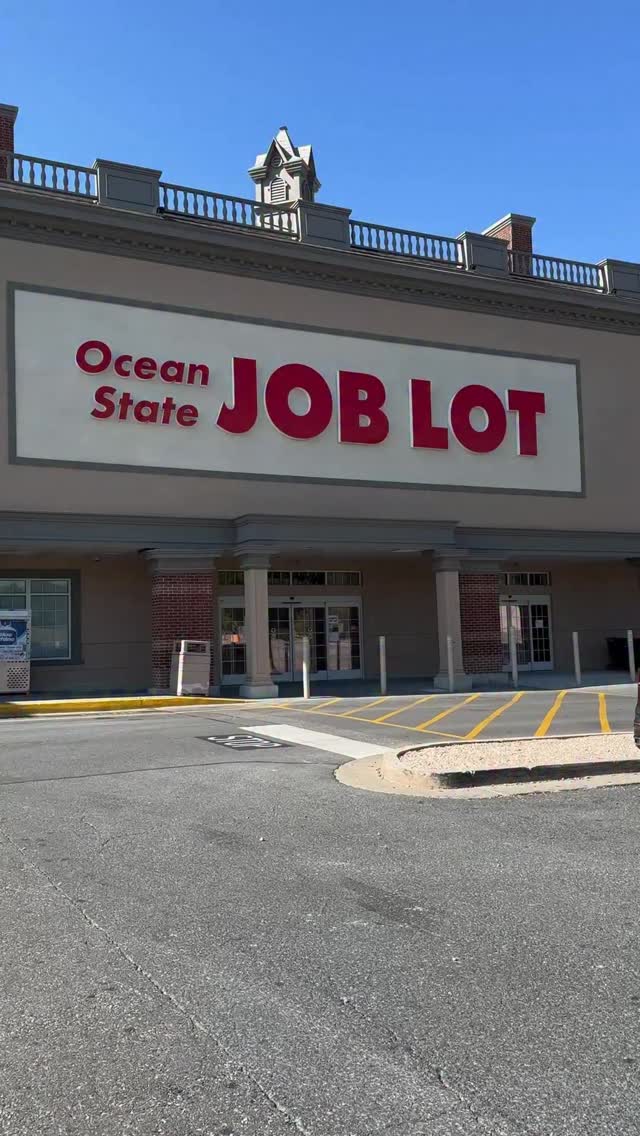 Instagram post by @ashleighbarger_ for Ocean State Job Lot. Caption reads: Come with us to check out the new @osjoblot in....