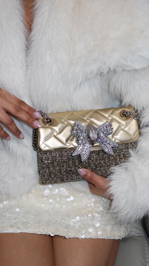 Instagram post by @dhencayabyab for Kurt Geiger. Caption reads: [...] sparkly for this holiday season! @kurtgeiger....