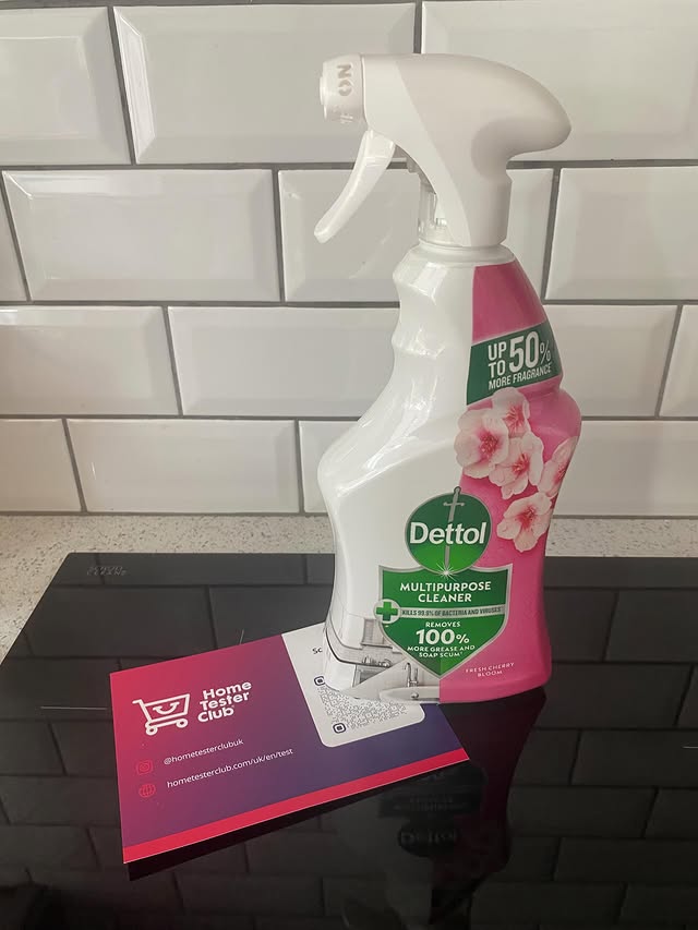 Instagram post by @thesampsons8371 for Home Tester Club. Caption reads: Thank you @hometesterclubuk @dettol.uk ~ loving....