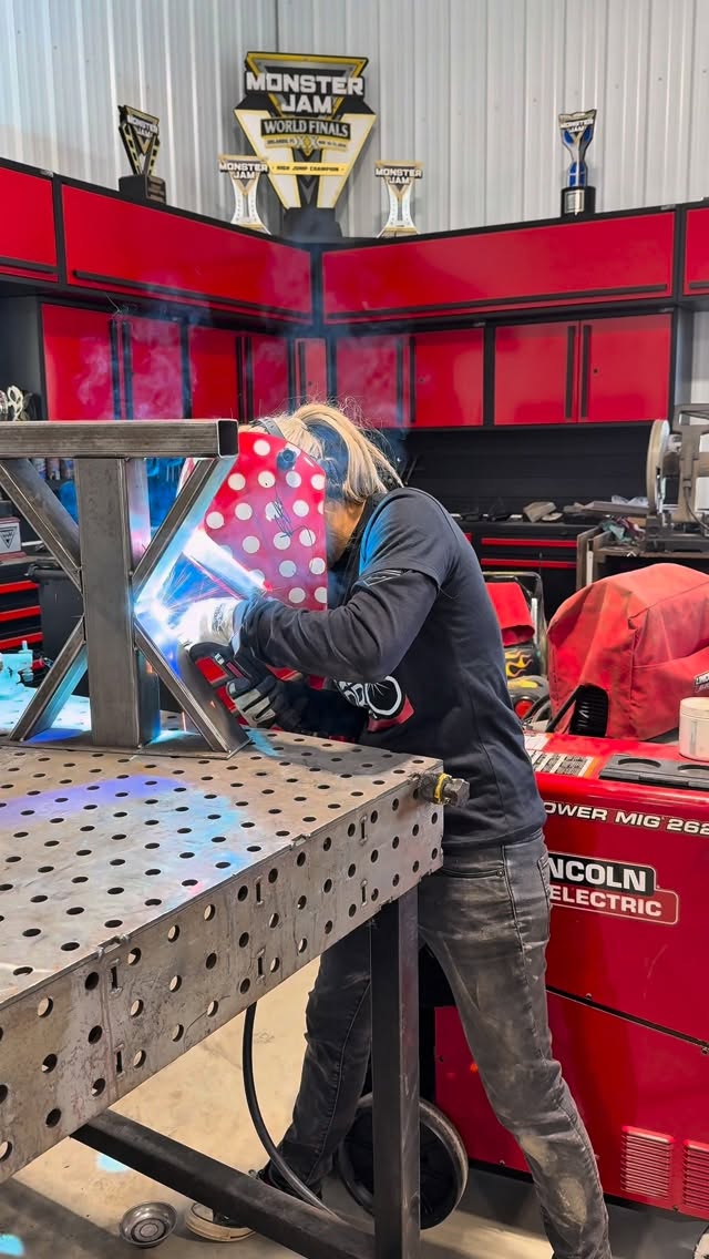 Instagram post by @cynthiagauthier for Bomber Eyewear. Caption reads: I started my custom table 5 years ago and I....