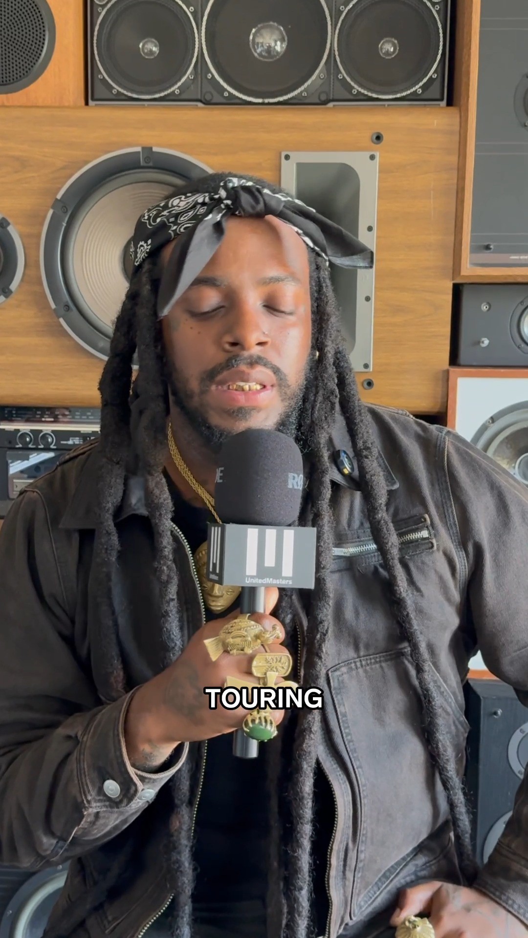 Instagram post by @ajmcqueen for UnitedMasters. Caption reads: Partner Artist @ajmcqueen is about to head out on....