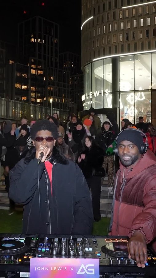 Instagram post by @djagonline_hq for John Lewis. Caption reads: The @labrinth Where Love Lives reimagination, live....