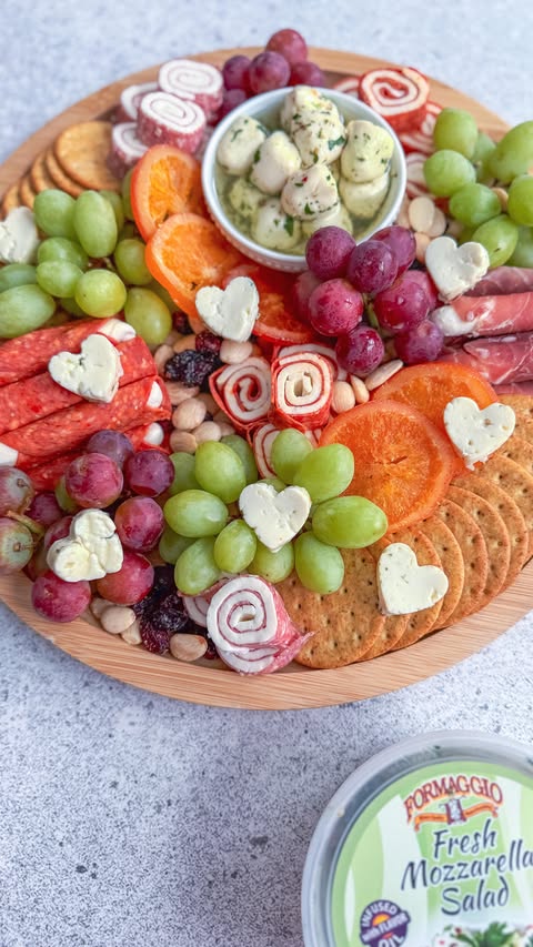 Instagram post by an influencer for Formaggio Cheese. Caption reads: [...] cheeseboard is built with @formaggiocheese....