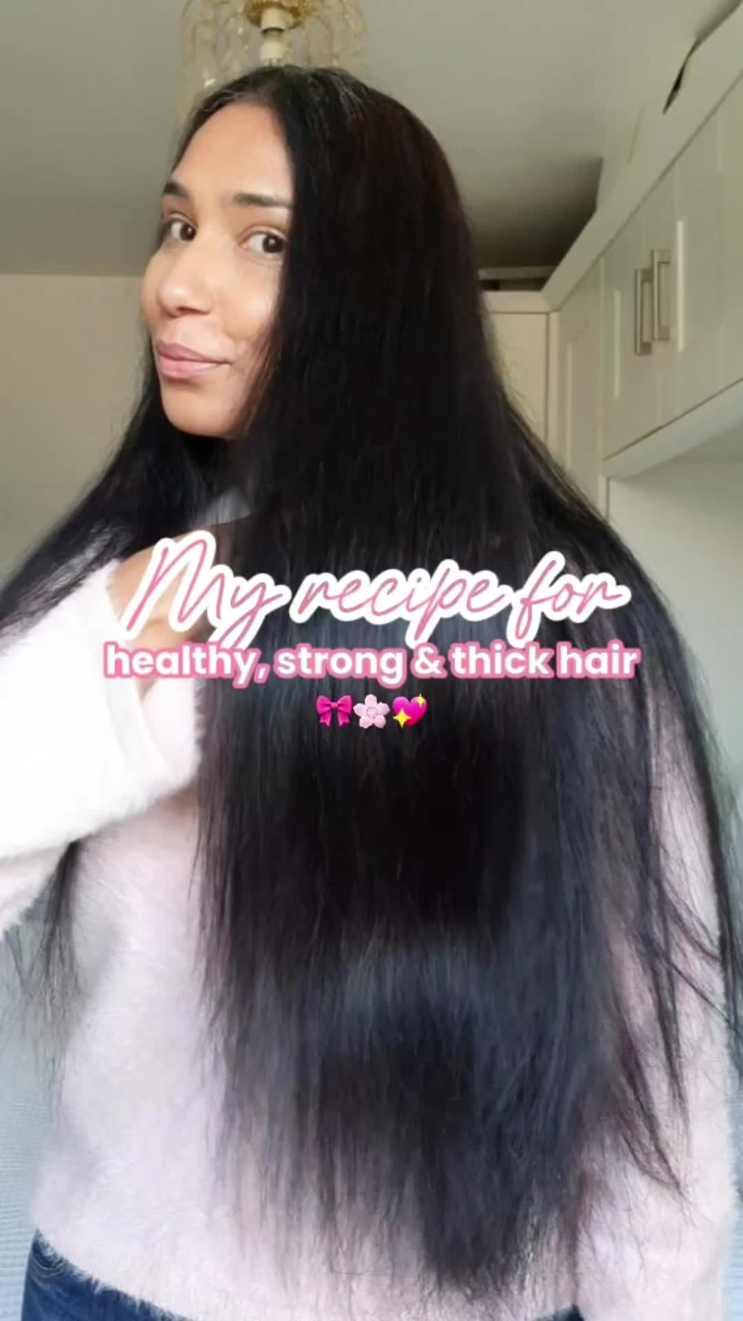 TikTok post by @aurayasocials for Delhicious Body. Caption reads: Literally the BEST hair oiling routine that you've....