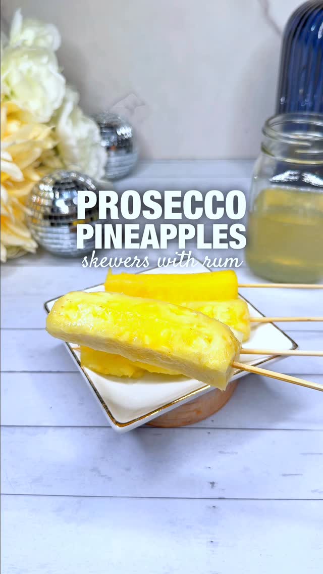 Instagram post by @cocktailswithwhiskey for Cointreau. Caption reads: [...] Pineapple Skewers w/Rum 🍍✨

2 oz rum
1.5 oz....