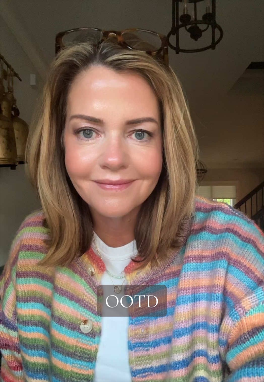 TikTok post by @maymaytoldme for Melinda Maria. Caption reads: [...] 🤞 @UNIQLO USA @madewell @Melinda Maria....