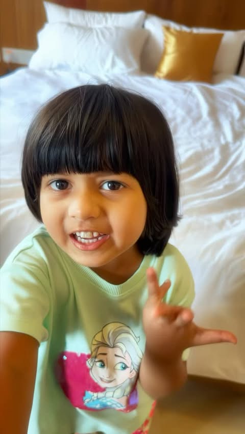 Instagram post by @nandhootty__official for Himalaya Babycare. Caption reads: [...] & worry-free sun protection 💚👶....