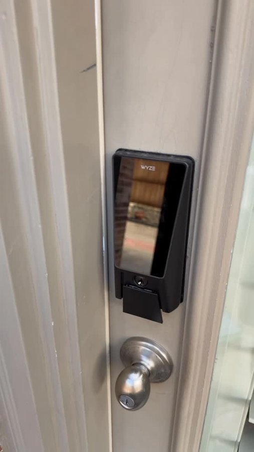 Instagram post by @mattkahla for Wyze. Caption reads: This is the absolutely amazing #WyzePalmLock you....