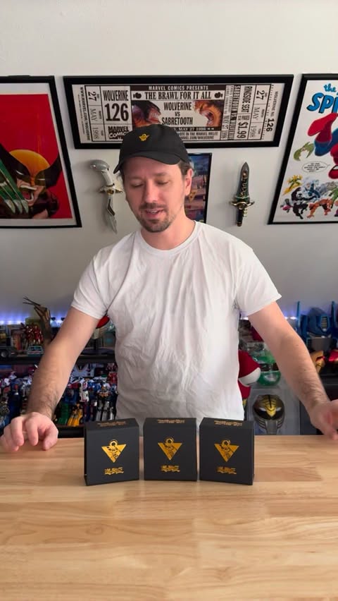 Instagram post by @toy_command for King Ice. Caption reads: Which should I wear to SDCC? King Ice x Yugioh....