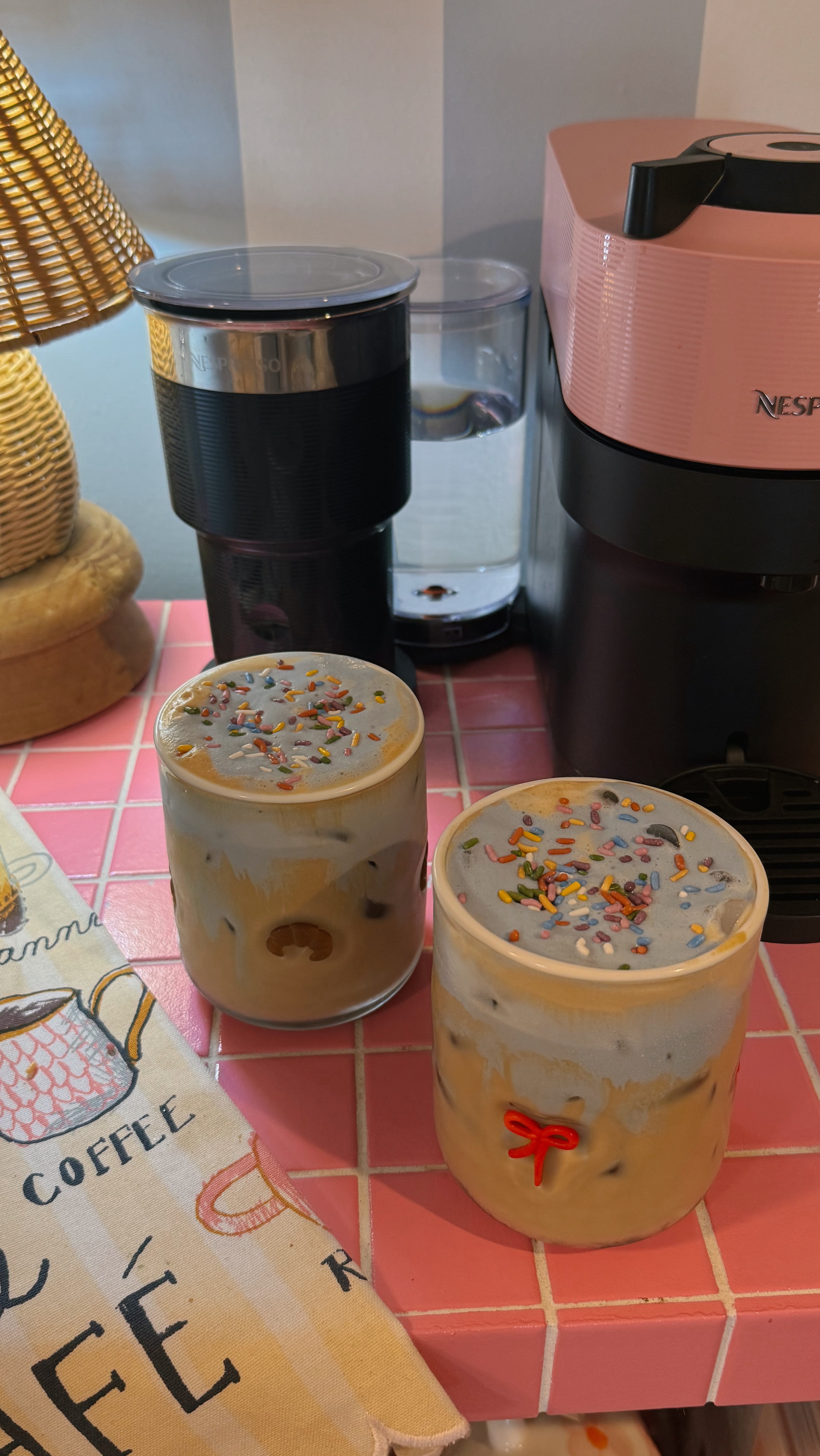 Instagram post by @thehealthyavo for nutpods. Caption reads: Only way to kick off the birthday morning! Cheers....