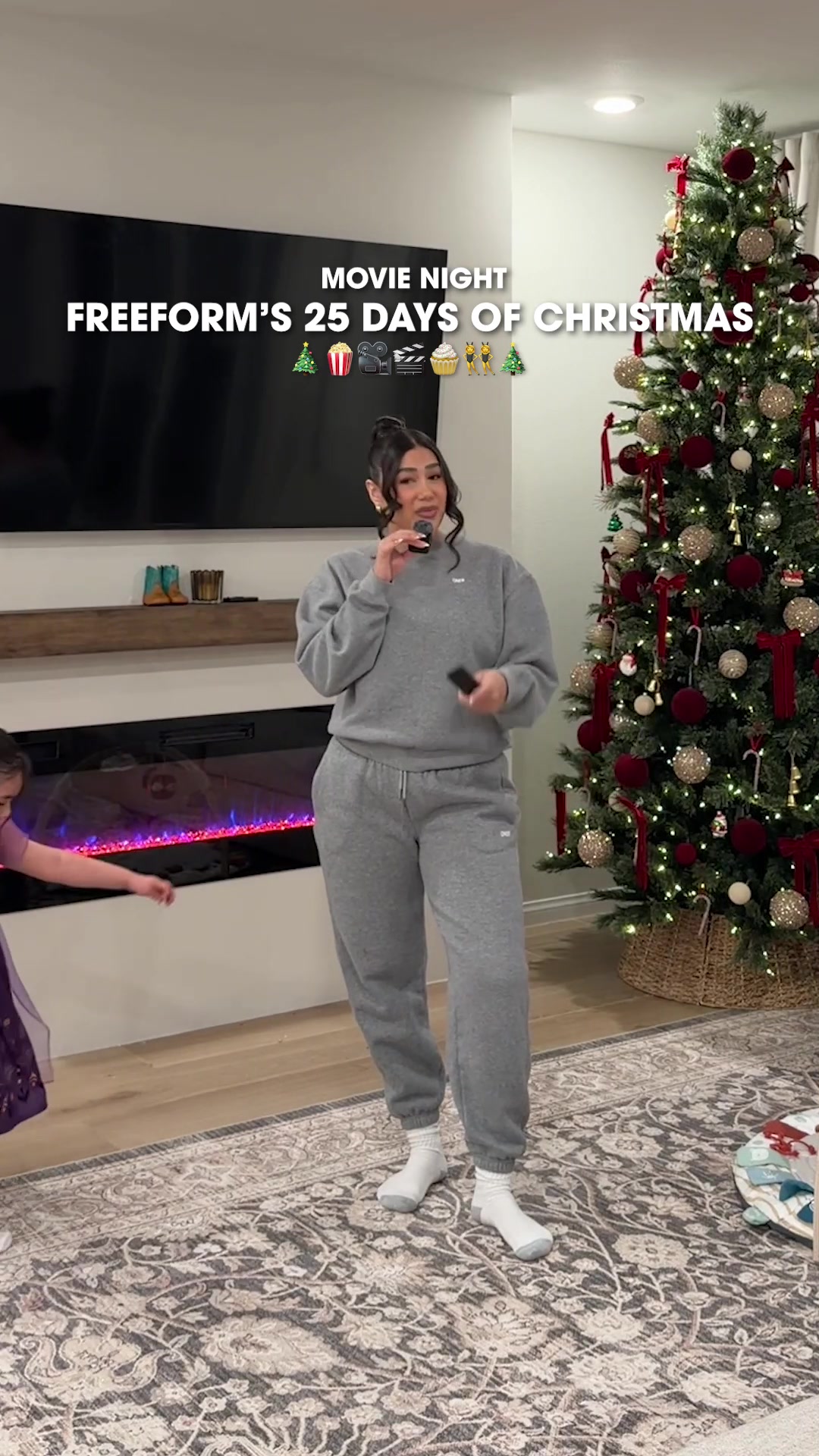 TikTok post by @gracielavx for Freeform. Caption reads: [...] = cupcakes, cuddles, and classics on....