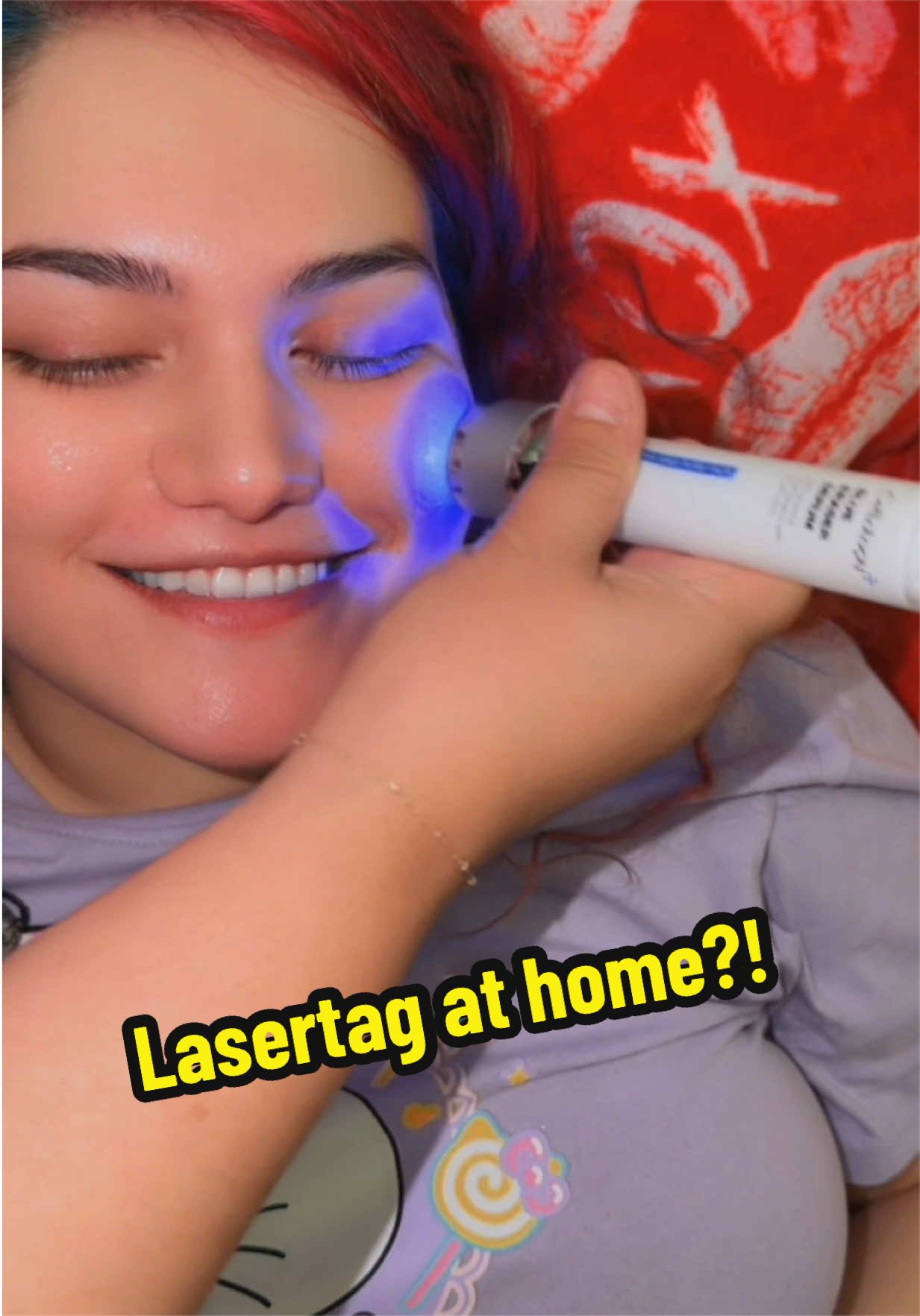 TikTok post by @lilymarieantonini for Cellology. Caption reads: [...] this unique skincare innovation 💖✨....