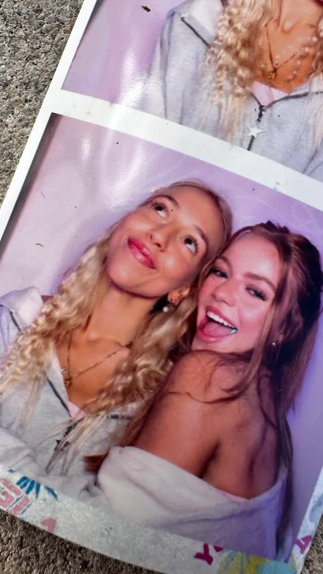 Instagram post by @hopesgroo for YoungLA. Caption reads: photobooth vibesssss 💋💌 @haileyann29.