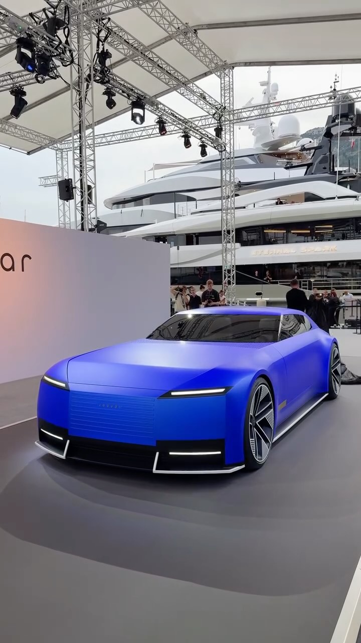 Instagram post by @canoopsy for Jaguar. Caption reads: jaguar is so back bro
#jaguar #tesla #cars....