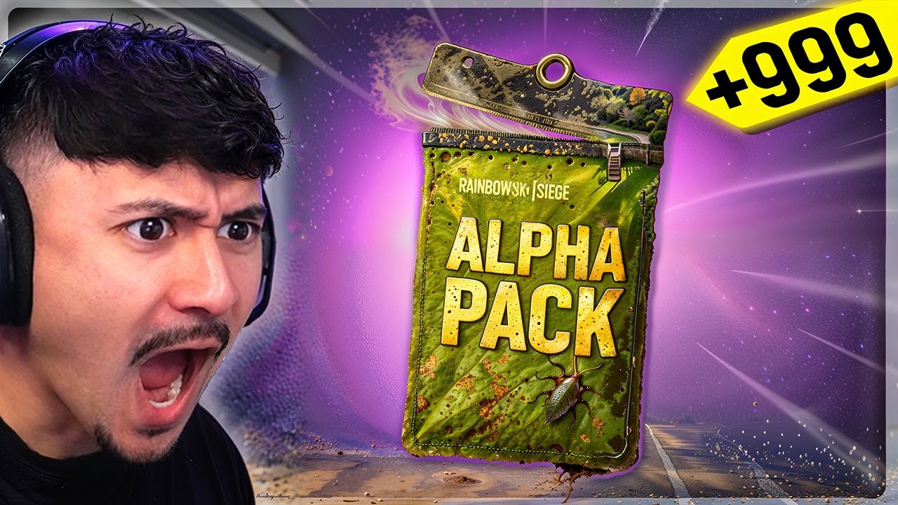 YouTube post by @NarcolepticNugget for SteelSeries. Caption reads: Opening 6 YEAR OLD Alpha Packs... (SIEGE X).
