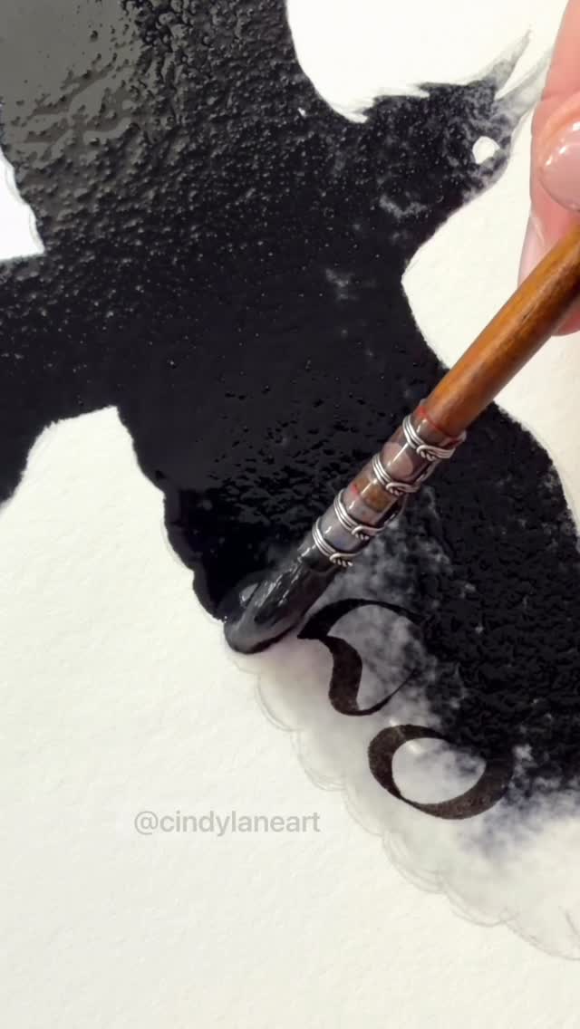 Instagram post by @cindylaneart for Kuretake ZIG. Caption reads: Last day of Inktober! What are you creating for....