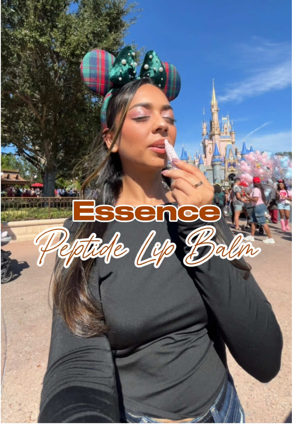 TikTok post by @poojajain2282 for Essence Cosmetics. Caption reads: 3 days later and no sign of chapped lips thanks to....