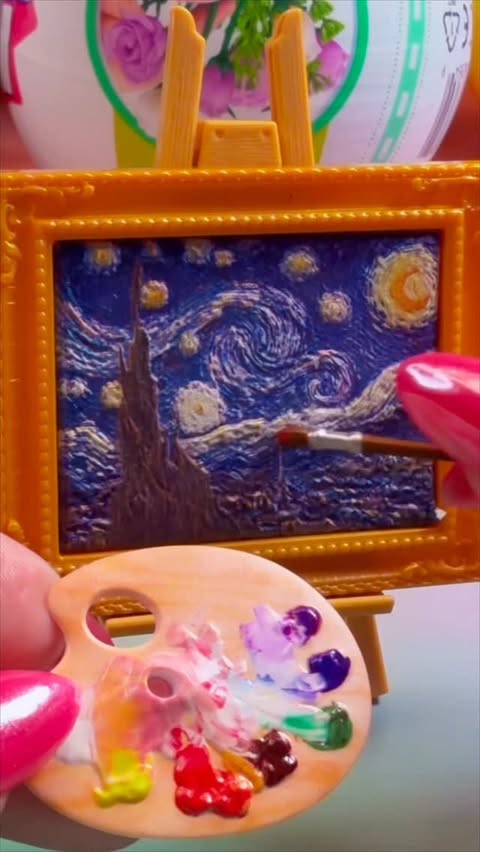 Instagram post by an influencer for Mini Brands. Caption reads: {AD} Opening Mini Brands Masterpieces 🎨. I got....