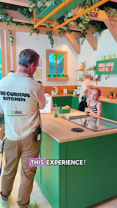 Instagram post by @amynormanton for HelloFresh US. Caption reads: AD We spent our day at The Curious Kitchen with....