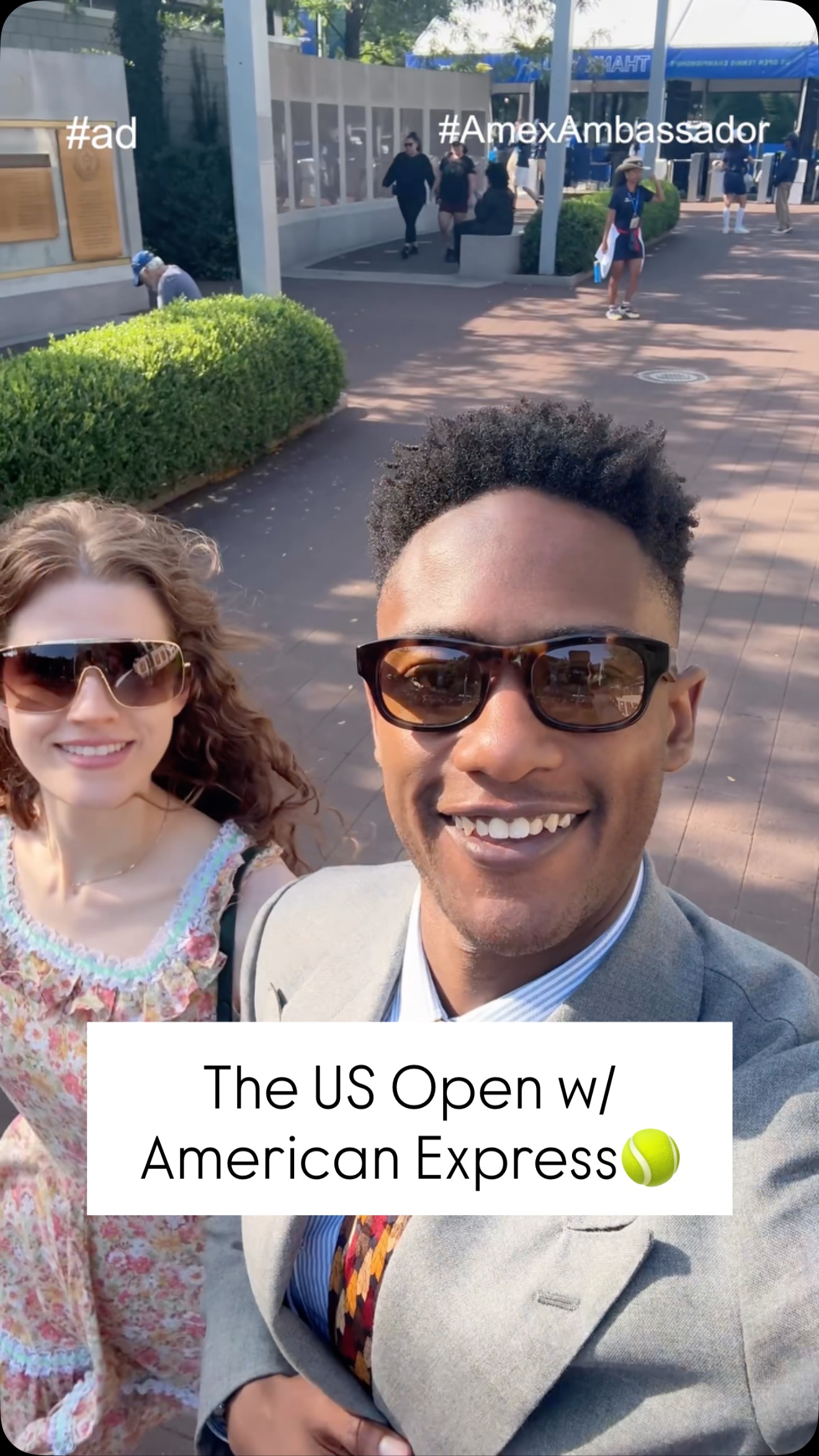 Instagram post by @drewjoiner_ for American Express. Caption reads: #ad How to US Open with @americanexpress 

Just a....