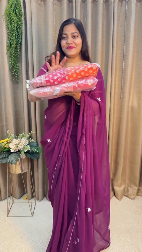 Instagram post by @style_with_adhira for Flipkart. Caption reads: Turn heads this wedding season ✨
Drape yourself in....