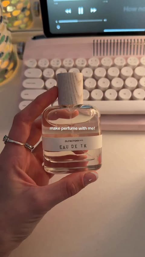 Instagram post by @teyajordannn for Olfactory NYC. Caption reads: Creating my signature scent with @olfactorynyc ⭐️....