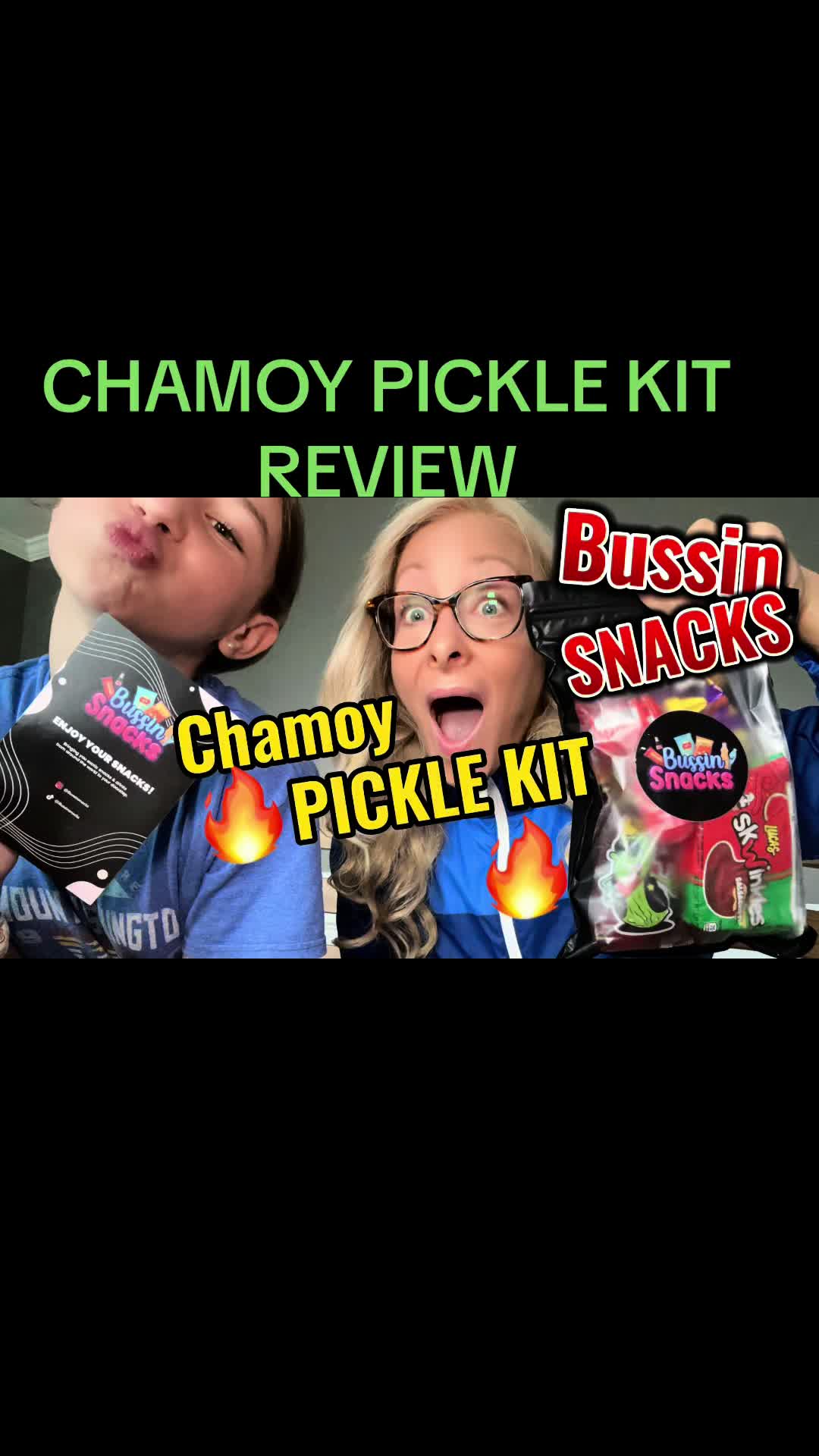 TikTok post by @justducky141 for Bussin Snacks. Caption reads: Thanks @Bussin Snacks Flavors are POPPIN!! @Norris....