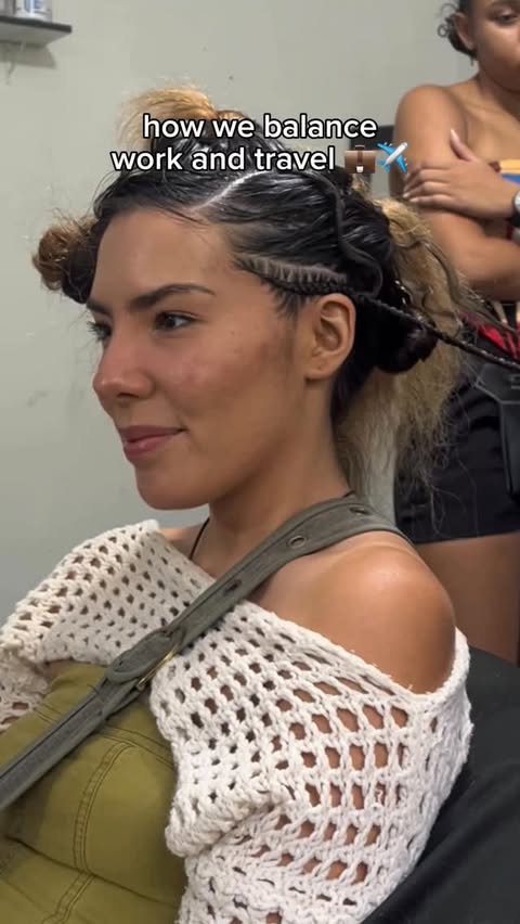 Instagram post by @andreaandlewis for invideo. Caption reads: Day in the life as full-time travelers!....