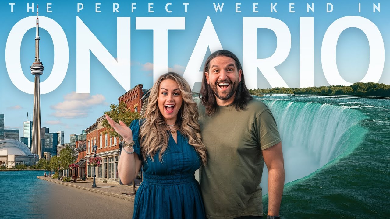 YouTube post by @AdventuresofMattandNat for Destination Ontario. Caption reads: The Perfect Weekend in Ontario, Canada | Toronto,....