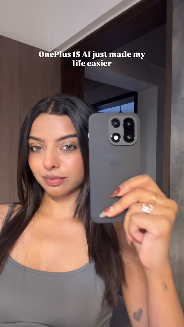 Instagram post by @vaishnavikondawar for OnePlus. Caption reads: [...] a device could make life so convenient....