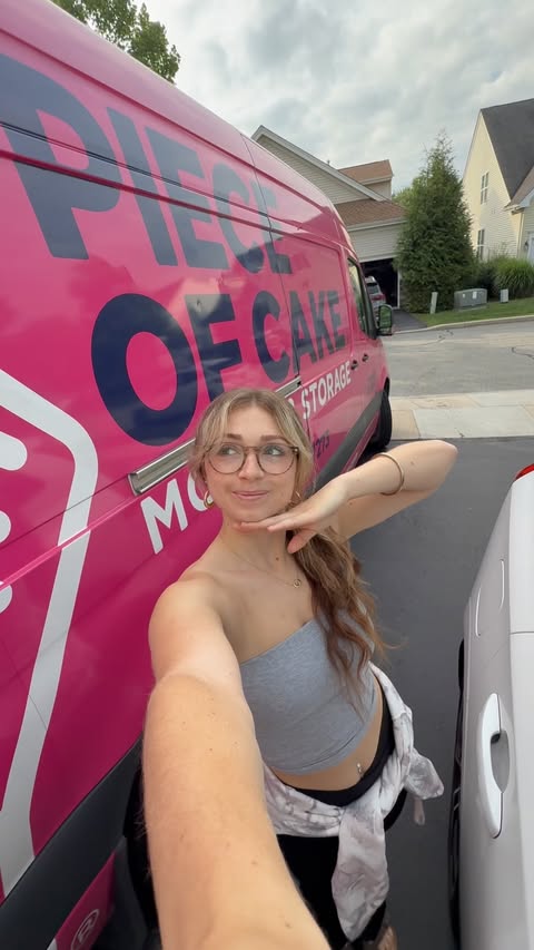 Instagram post by @alex.scho for Piece of Cake Moving & Storage®. Caption reads: don’t worry guys i’m not leaving hoboken, just....