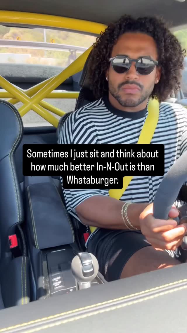 Instagram post by @erickendricks for Porsche USA. Caption reads: Whataburger is 🗑️.
