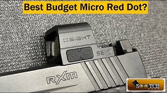 YouTube post by @sootch00 for OLIGHT. Caption reads: The Best Budget Enclosed Emitter Micro Red Dot....
