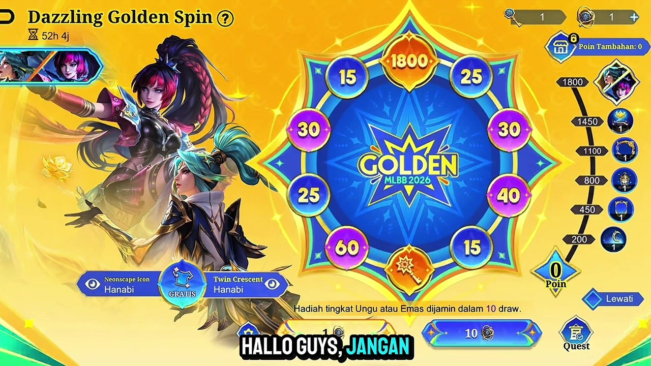 TikTok post by @.lyliatiktokk for Mobile Legends. Caption reads: [...] Golden Month | MLBB #MLBBGoldenMonth....